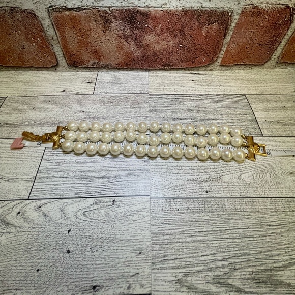 Vintage Faux Pearl Bracelet• Signed - Richelieu - Picture 10 of 13